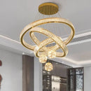 Ljojo Luxury Crystal Pendant Chandelier for Living Room Dining Room Lighting