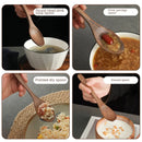 Ljojo Long Handle Wooden Soup Spoon Set of 6