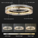 Ljojo Luxury Art Glass Ceiling Chandeliers Modern Gold Metal Round Pendant Lights