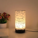 Cylindrical Fabric Table Lamp for Bedroom & Study Room Decor by Ljojo