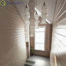 Modern Nordic Silk Long Bone LED Pendant Lights for Home Restaurant Chandelier by Ljojo