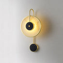 Ljojo Marble Gold Bronze Circular Wall Lamp for Villa & Hotel Decor, 5W LED.