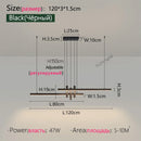 Modern LED Pendant Light Bar Counter Strip Chandelier - Ljojo