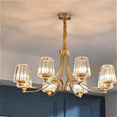 High Brightness LED Glass Chandelier - Modern Floral Pendant Light for Luxury Home Decor