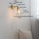 Ljojo LED Wall Light Fixture Kids Room Decor Glass Bedroom Lamp