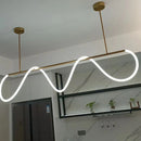 Nordic Hose Led Pendant Lights Dimmable Gold Minimalist Decor Hanging Lamp Ljojo