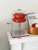Ljojo Macaron Glass Table Lamp Trichromatic Dimming for Living Room, Bedroom Atmosphere