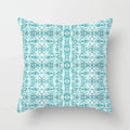 Ljojo Mint Green Geometric Print Lumbar Pillowcase