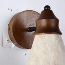 LED Natural Yellow Travertine Wall Lamp for Bedroom and Bathroom by Ljojo
