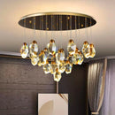 Ljojo Luxury Crystal Chandelier for Living Room - Elegant Dining Room Pendant Lamp - Indoor Lighting