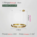 Nordic Designer Pendant Light: Round LED Chandelier for Dining Room by Ljojo
