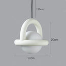 LED Green Planet Balloon Chandelier for Bedroom, Nordic Style - Ljojo