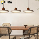 Ljojo Natural Yellow Travertine Pendant Light - Cave Stone Hanging Lighting for Home Decor