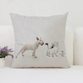 Bull Terrier Art Anime Pillow Cover 40x40 Ljojo Home Decor Throw Pillow