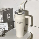 Ljojo Light Luxury Handle Cup: Insulated Straw Cup for Office, Travel, and Car