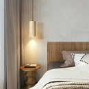 Travertine Chandelier Pendant Lamp Hanging Light for Dining Room & Bedroom by Ljojo