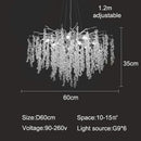 Ljojo Modern Luxury Crystal Chandelier LED Pendant Lamp Indoor Lighting Fixture