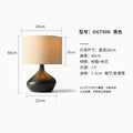 Japanese Minimalist Retro Wabi-sabi Resin Table Lamp LED E27 Bedroom Decor by Ljojo