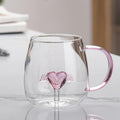 Ljojo 3D Animal Glass Mug Cup for Girls Kids Lovers Wedding Gift