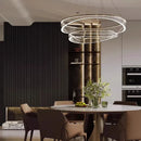 Ljojo Luxury Circular Pendant Chandelier for Elegant Living Room Decor