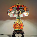 Dragonfly Tiffany Lamp Table Lamp American Style 12 Inch Glass Retro E27 Living Room Decor Ljojo