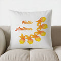 Autumn Leaves Patterned Throw Pillow Cover by Ljojo