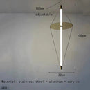 LED Pendant Light Modern Loft Acrylic Line Staircase Bedroom Decoration Hanging Lamp by Ljojo