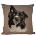 Cute Bulldog Hand-Painted Linen Pillowcase by Ljojo Teddy Collection