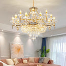 Ljojo Luxury Crystal Chandelier for European-Style Living Room, Bedroom, and Stairwell