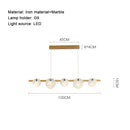 Marble LED Pendant Light: Minimalist Nordic Chandelier by Ljojo