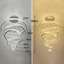 Ljojo Luxury Crystal Chandelier | Modern Stair Pendant Lamp for Home Decoration & Indoor Lighting