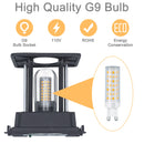 Ljojo LED Wall Lamp: Modern Waterproof Aluminum Outdoor Indoor Light, G9 Bulb.