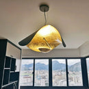 Nordic Style Black Gold Leaf Chandelier Pendant Light for Living Room by Ljojo