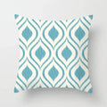 Ljojo Mint Green Geometric Print Lumbar Pillowcase