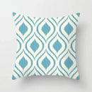 Ljojo Mint Green Geometric Print Lumbar Pillowcase