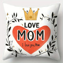 Ljojo Love Crown Mother's Day Pillowcase Set - 4pcs, 17.7" x 17.7", Single-Sided Decoration
