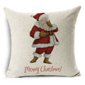 Christmas Santa Claus Pillowcase: Ljojo Linen Decoration for Car Sofa 45cm * 45cm