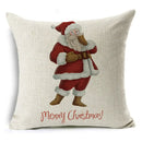 Christmas Santa Claus Pillowcase: Ljojo Linen Decoration for Car Sofa 45cm * 45cm