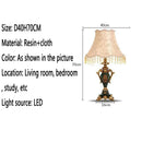 Ljojo Luxe European Table Lamp for Living Room Bedroom Study - LED Retro Design