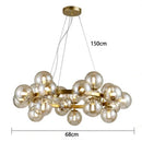 Ljojo Modern Round Metal LED Pendant Light Stylish Minimalist Chandelier for Home Decoration