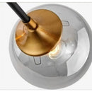 Ljojo Modern Glass Ball Led Chandelier Retro Ceiling Dining Room Bedroom Decoration Lighting