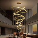 Nordic Ring Chandelier Gold Table Dining Room Pendant Light by Ljojo
