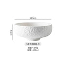 Ljojo Matte Ceramic Stone Patterned Soup Bowl Set for Molecular Cuisine Restaurant