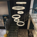 Ljojo Light Luxury Crystal Chandelier for Living Room Villa Restaurant Eye Protection