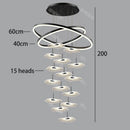 LED Pendant Light Chandelier Modern Home Decor Staircase Lamps by Ljojo