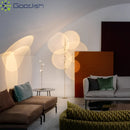 Modern LED Floor Lamps Sunset Shadow Rainbow Tree Branch Art Creative Indoor Lights for Living Room