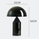 Ljojo Italian Designer Mushroom Table Lamp Led Desk Light White Glass Modern Home Decor