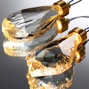 Ljojo Luxury Crystal Chandelier Pendant Light Elegant Dining Room Ceiling Lamp