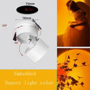 LED Sunset Lamp Adjustable Angle Ceiling Lights Surface Mounted Modern Living Room Sconce Ljojo