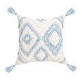 Bohemian Pink Geometric Tassel Throw Pillow Cover for Living Room Sofa by Ljojo